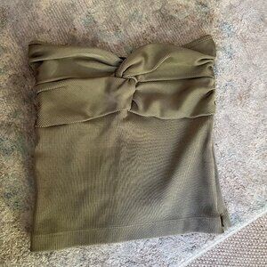 GOLDSIGN Strapless Crop Top Twist Design size SMALL